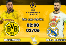 Link xem trực tiếp Borussia Dortmund vs Real Madrid